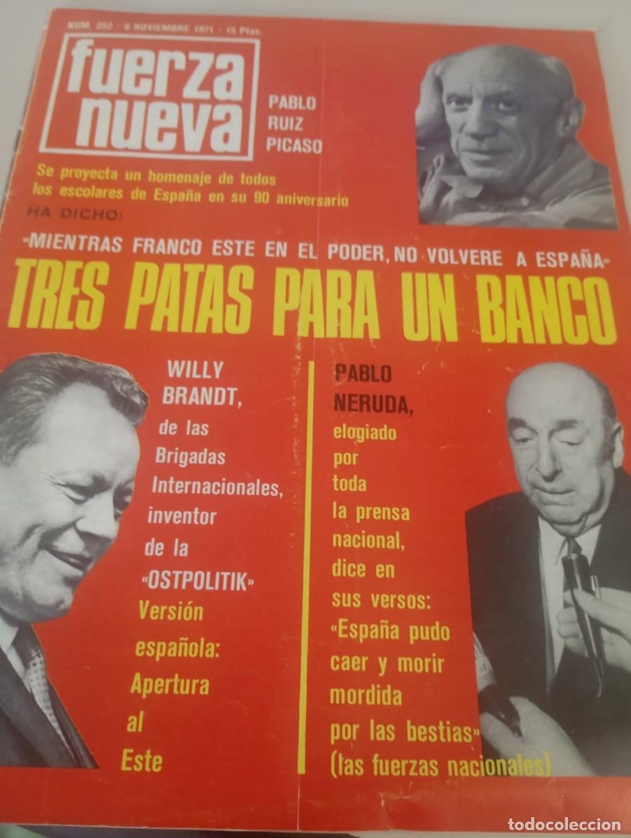 Coleccionismo de revistas y peri&oacute;dicos: REVISTA FUERZA NUEVA N&ordm; 252 NOVIEMBRE 1971 REF. UR