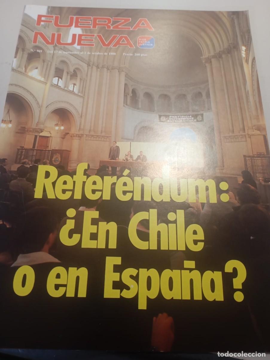 Sammeln von Zeitschriften und Zeitungen: REVISTA FUERZA NUEVA N&ordm; 969 OCTUBRE DE 1988 REF. UR