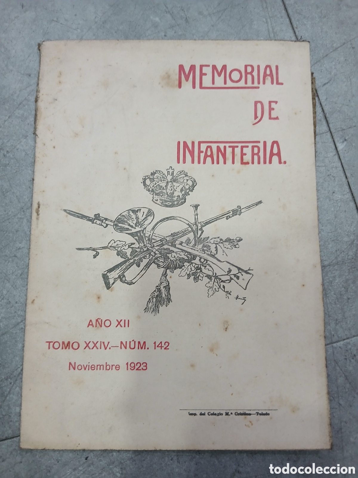 Coleccionismo de Revistas y Peri&oacute;dicos: Memorial de infanteria. Noviembre de 1923.