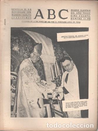 Coleccionismo de Revistas y Peri&oacute;dicos: PERIODICO ABC DE SEVILLA 23 DE NOVIEMBRE DE 1938 N&ordm; 11070 - A-ABC-0632