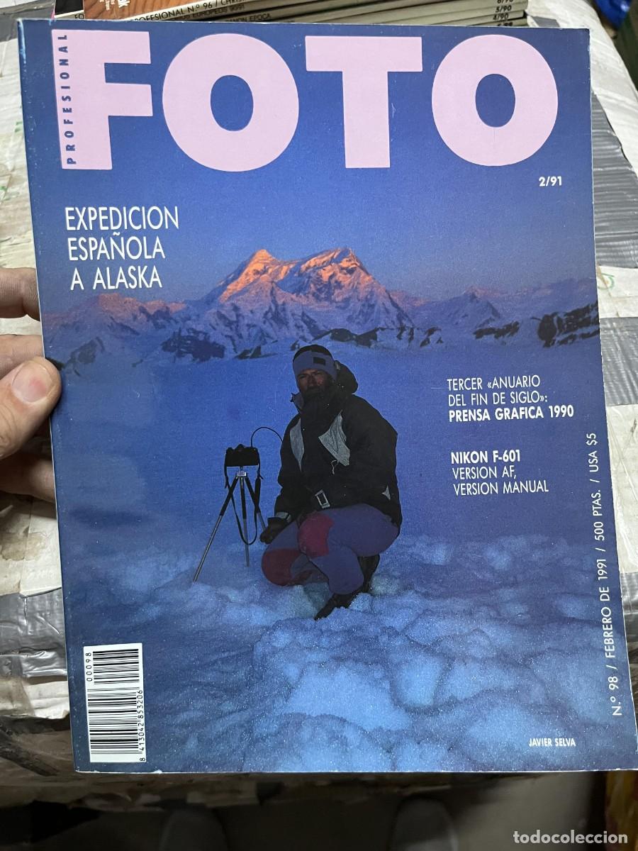 Coleccionismo de Revistas y Peri&oacute;dicos: REVISTA FOTOGRAFIA FOTO # 98 FEBRERO 1991 JAVIER SELVA EXPEDICION ESPA&Ntilde;OLA A ALASKA