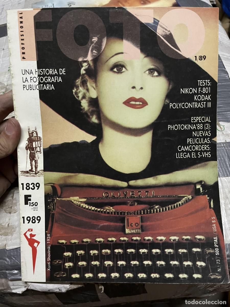 Coleccionismo de Revistas y Peri&oacute;dicos: REVISTA FOTOGRAFIA FOTO # 73 ENERO 1989 PHOTOKINA XANTI SHAVINSKI AGUSTI CENTELLES PICASSO