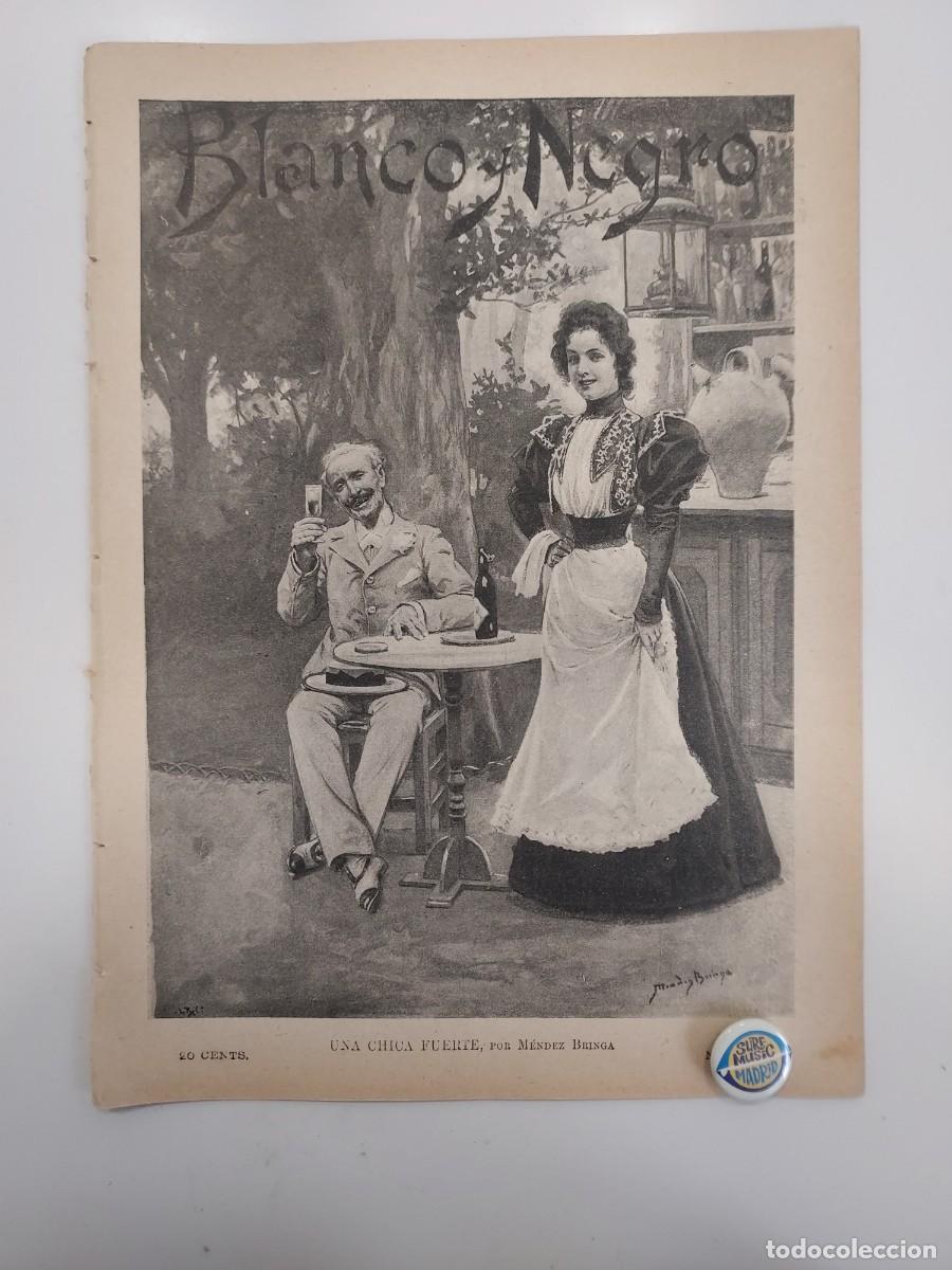 Coleccionismo de revistas y peri&oacute;dicos: REVISTA BLANCO Y NEGRO 1897. SAN SEBASTIAN. LLUCH. MADRID RETIRO ASCHANTIS. FOMENTO. LINARES RIVAS