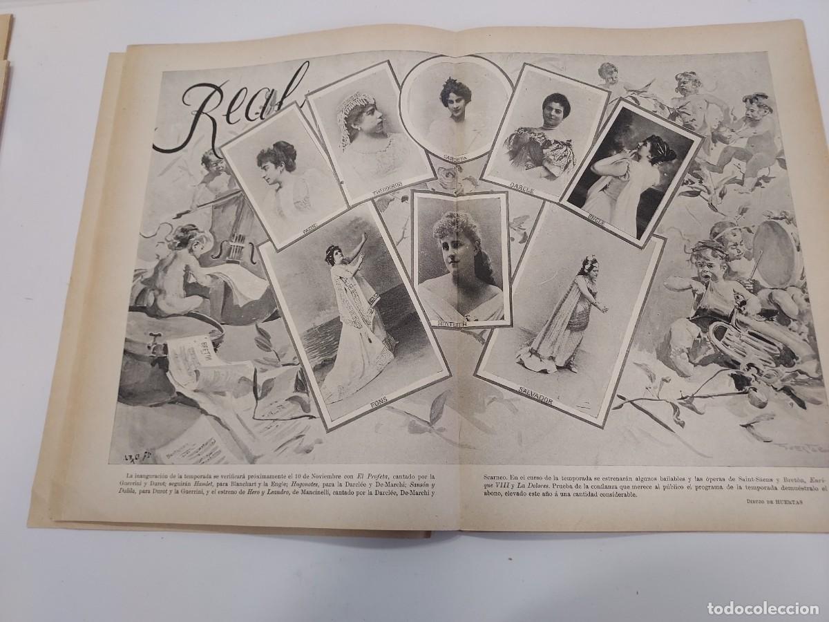 Coleccionismo de Revistas y Peri&oacute;dicos: REVISTA BLANCO Y NEGRO 1897. TEMPORADA TEATRAL MADRID. ESPA&Ntilde;OL PRINCESA LARA REAL COMICO ROMEA