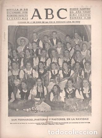 Coleccionismo de Revistas y Peri&oacute;dicos: PERIODICO ABC DE SEVILLA 29 DE DICIEMBRE DE 1938 N&ordm; 11100 - A-ABC-0661