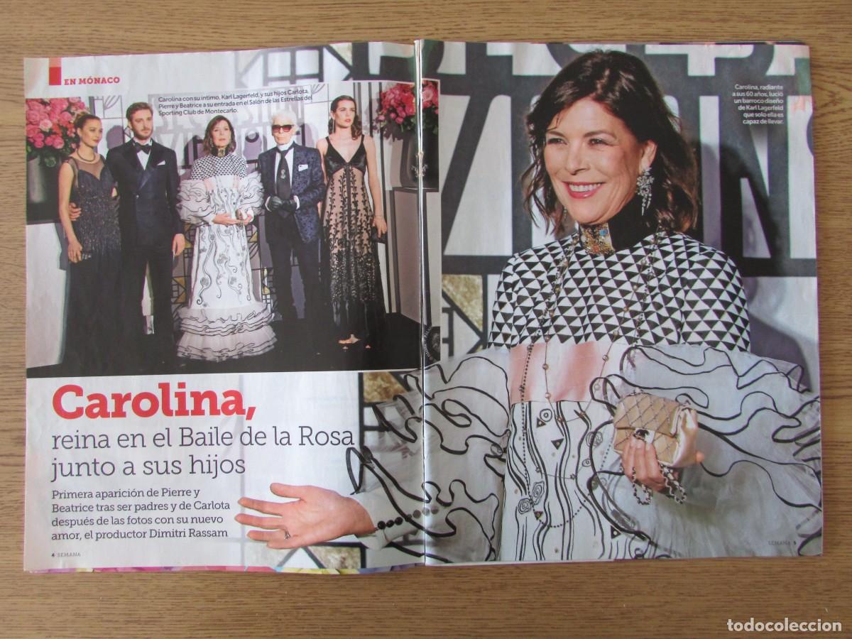 Coleccionismo de Revistas y Peri&oacute;dicos: RECORTE REVISTA SEMANA 4025 2017 CAROLINA DE M&Oacute;NACO, CASIRAGHI 4 P&Aacute;GS