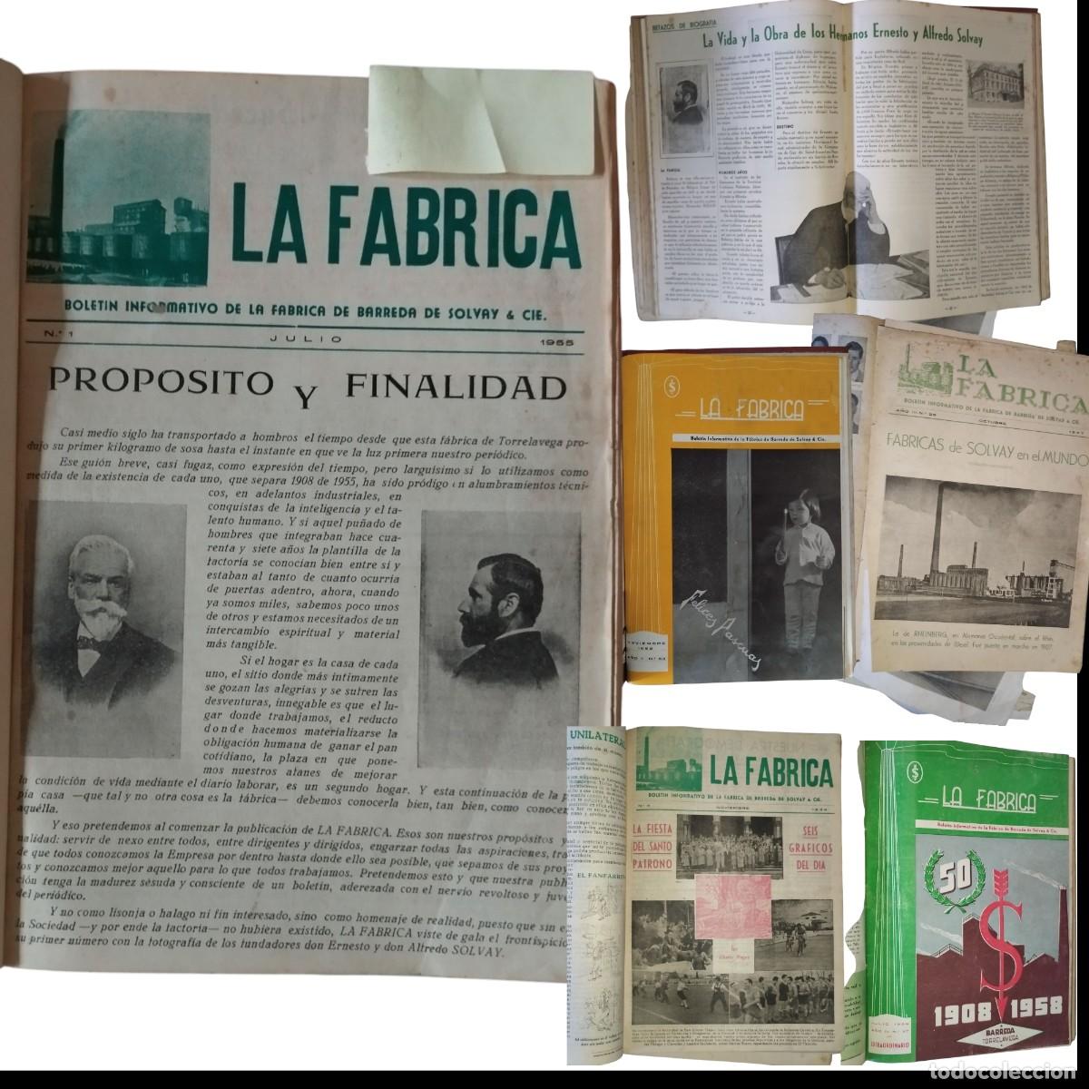 Colecionismo de Revistas e Jornais: LA F&Aacute;BRICA DE BARREDA DE SOLVAY & CIE. BOLET&Iacute;N INFORMATIVO : LA F&Aacute;BRICA A&Ntilde;O I, 1955 Torrelavega