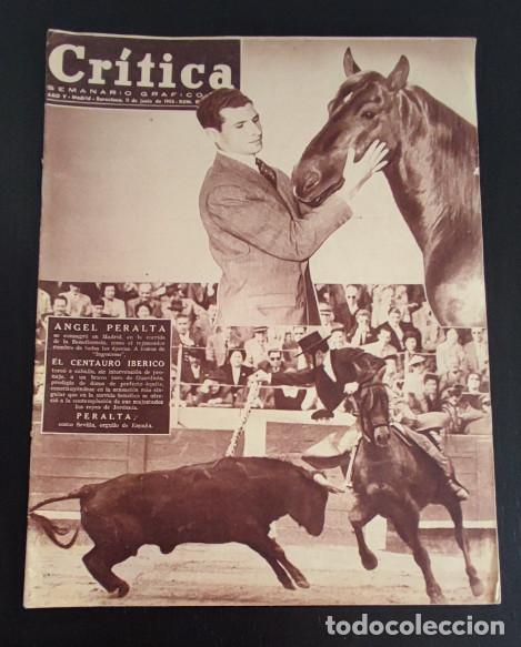 Coleccionismo de Revistas y Peri&oacute;dicos: REVISTA CRITICA 1955, ANGEL PERALTA, MARIA JESUS GABRIEL Y GALAN, POLIOMELITIS, MERCEDES MONTERREY