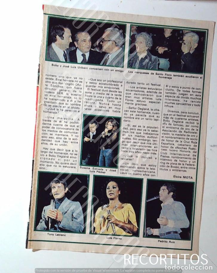 Coleccionismo de revistas y peri&oacute;dicos: SUSANA ESTRADA LOLA FLORES TONY LEBLANC URIBARRI JOSE LUIS PECKER