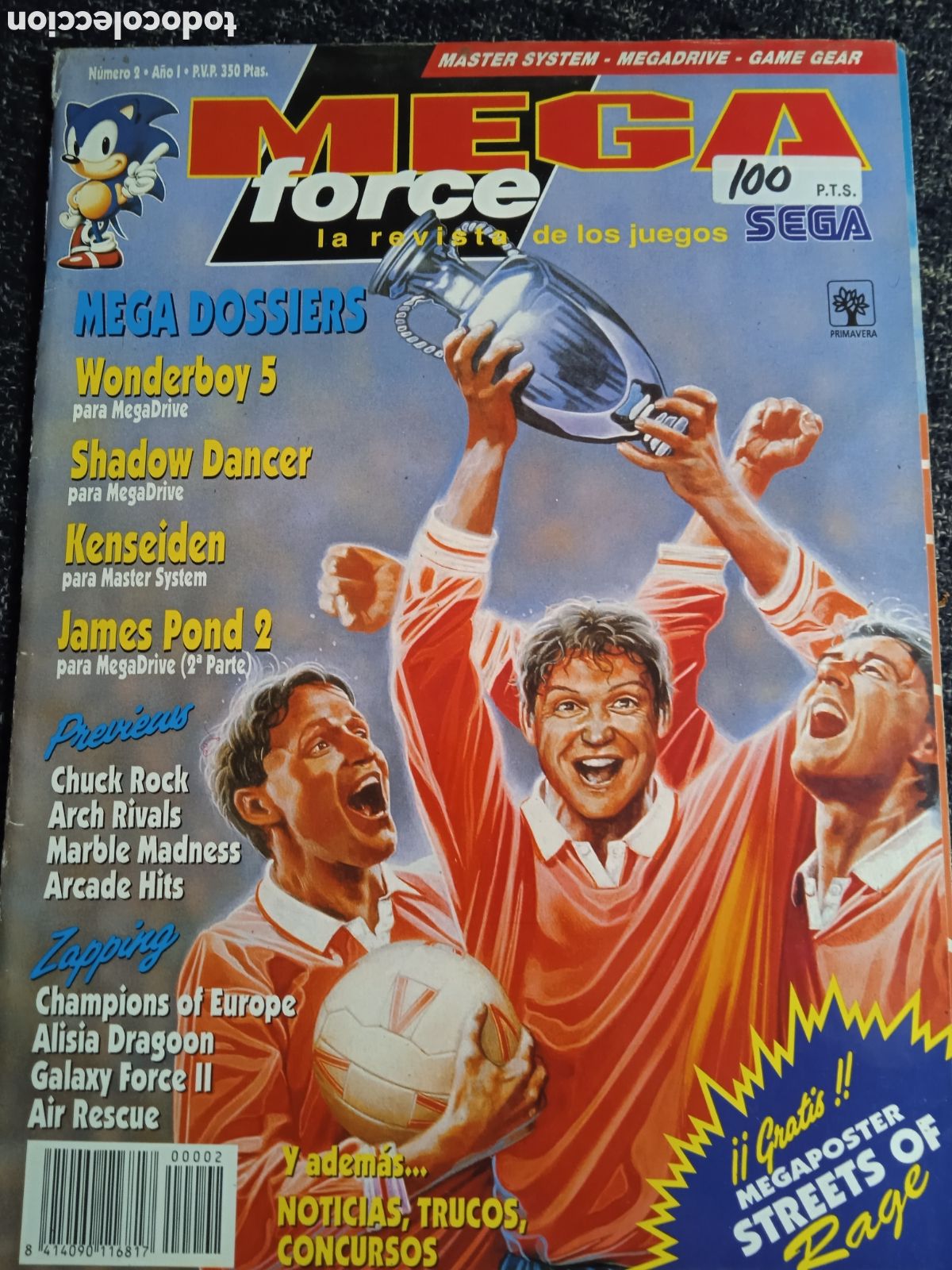 Collection Magazines and Newspapers: LA REVISTA DE LOS JUEGOS SEGA - MEGA FORCE N&ordm; 2 - REVISTA VIDEOJUEGOS - SIN POSTER