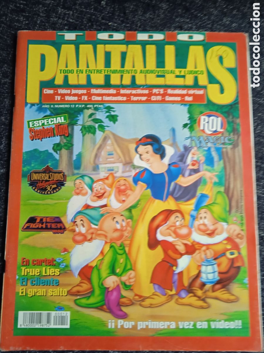Colecionismo de Revistas e Jornais: TODO PANTALLAS N&ordm; 12 TODO EN ENTRETENIMIENTO AUDIVISUAL Y LUDICO - VIDEOJUEGOS - ROL