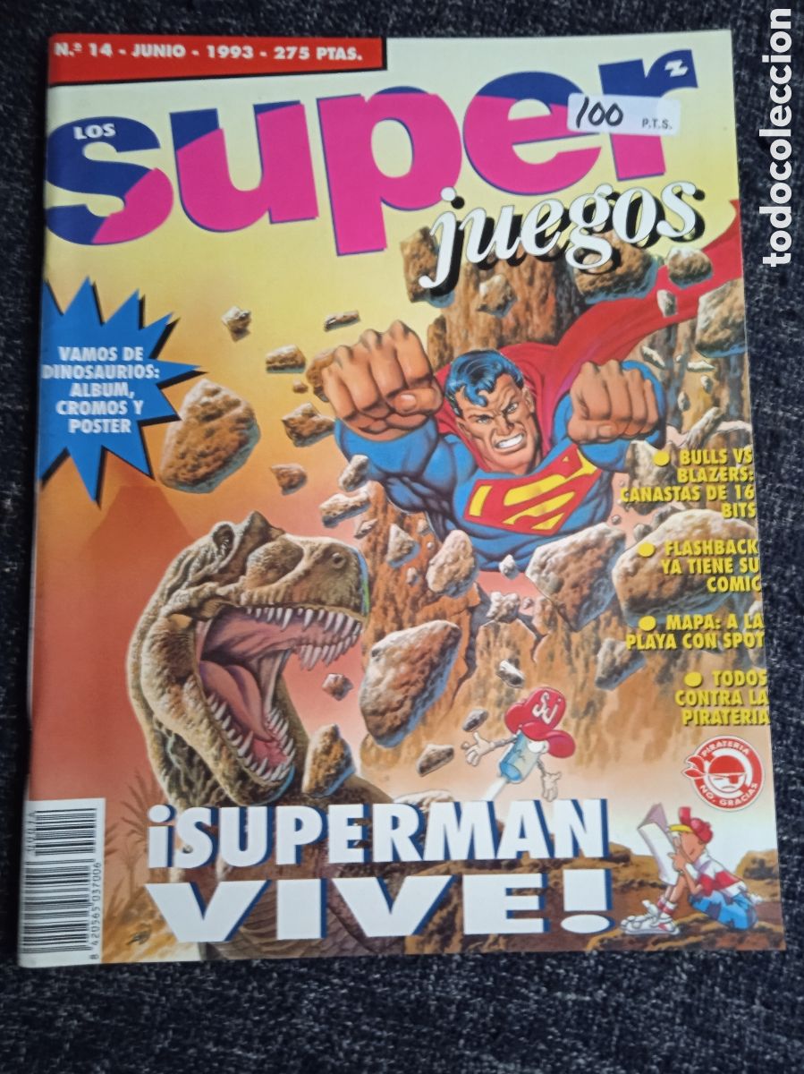 Collectionnisme de Revues et Journaux: SUPER JUEGOS N&ordm; 14 JUNIO 1993 SEGA, NINTENDO - REVISTA VIDEOJUEGOS - MANTIENE SUPLEMENTO
