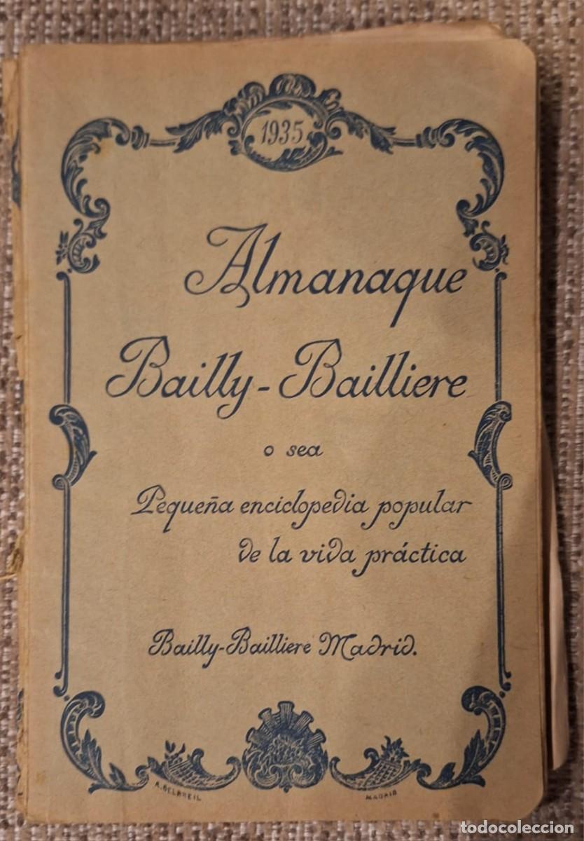 Coleccionismo de revistas y peri&oacute;dicos: Almanaque Bailly-Bailli&egrave;re. Peque&ntilde;a enciclopedia popular de la vida pr&aacute;ctica (A&ntilde;o 1935)