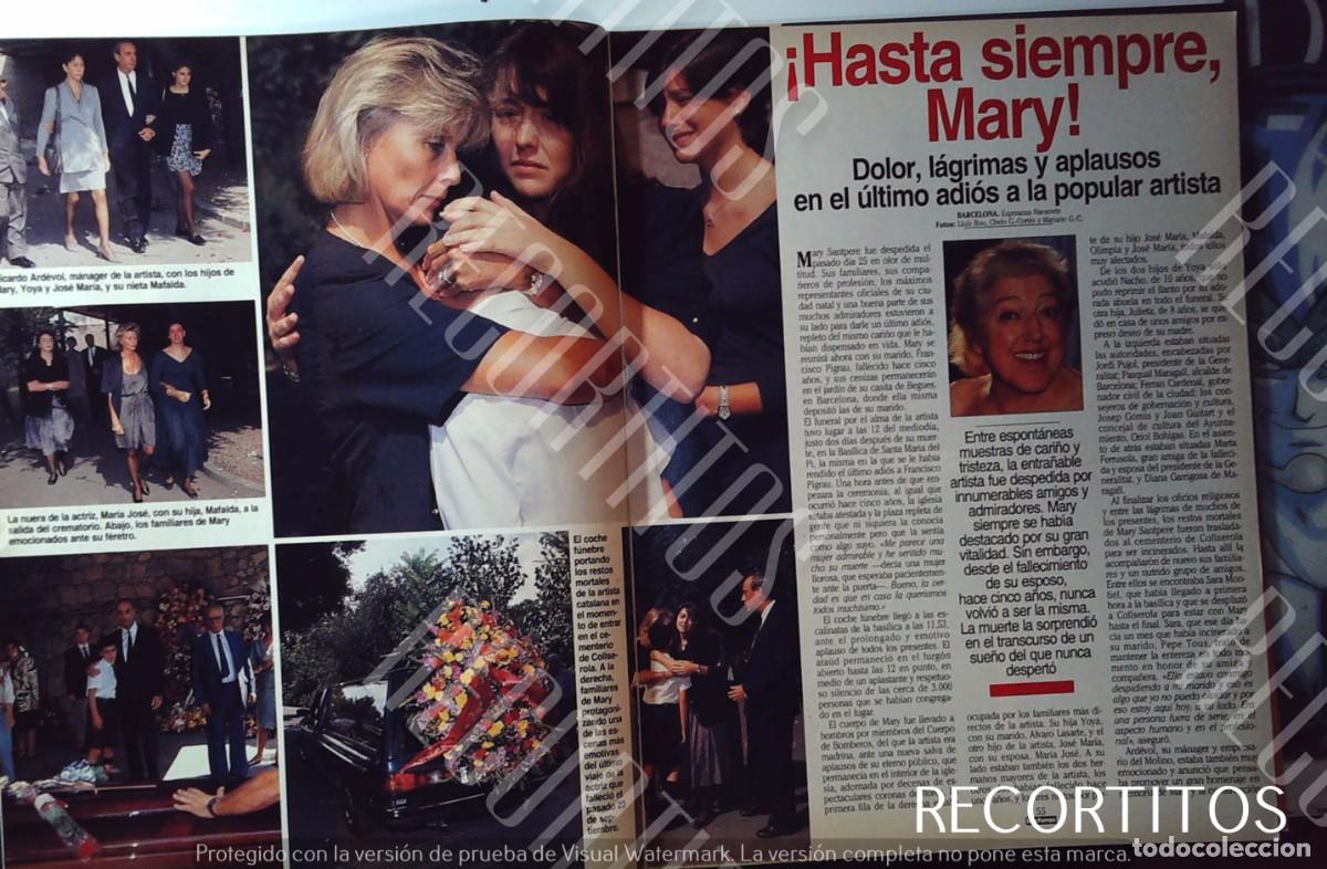 Coleccionismo de Revistas y Peri&oacute;dicos: SARA MONTIEL EN EL FUNERAL DE MARY SANTPERE SANT PERE