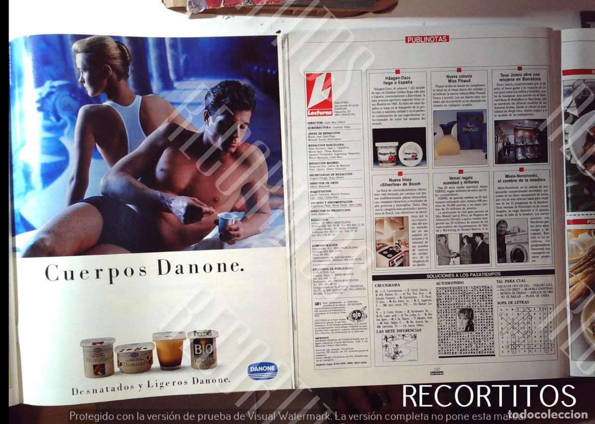 Coleccionismo de Revistas y Peri&oacute;dicos: DANONE ANUNCIO PUBLICIDAD EL CUERPO PINAUD PARIS VERNEL