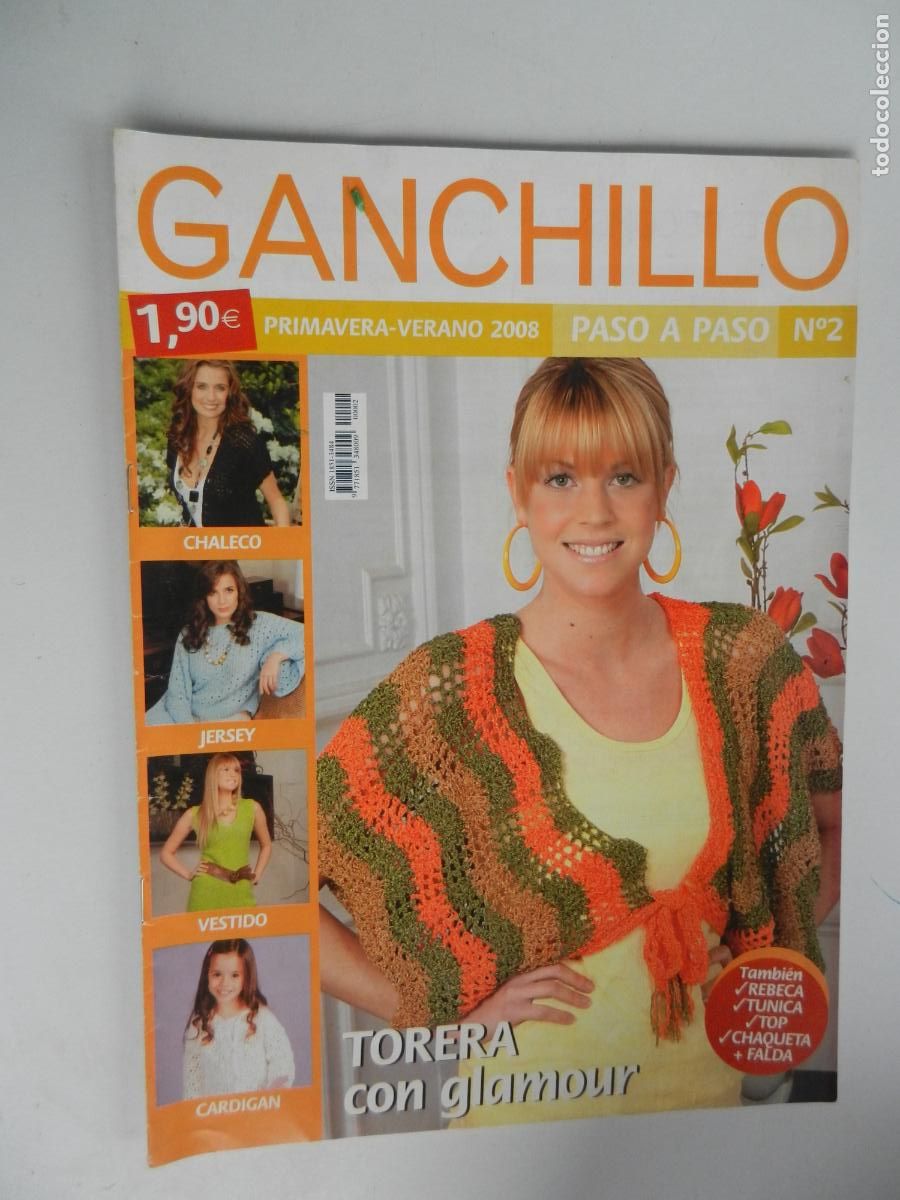 Coleccionismo de Revistas y Peri&oacute;dicos: GANCHILLO REVISTA N&ordm; 2 - PRIMAVERA VERANO 2008 - TORERA CON GLAMOUR -