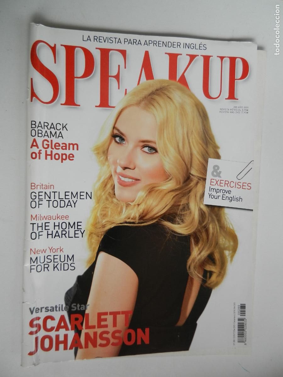 Coleccionismo de Revistas y Peri&oacute;dicos: SPEAK UP , LA REVISTA PARA APRENDER INGLES n&ordm; 280 - PORTADA SCARLETT JOHANSSON