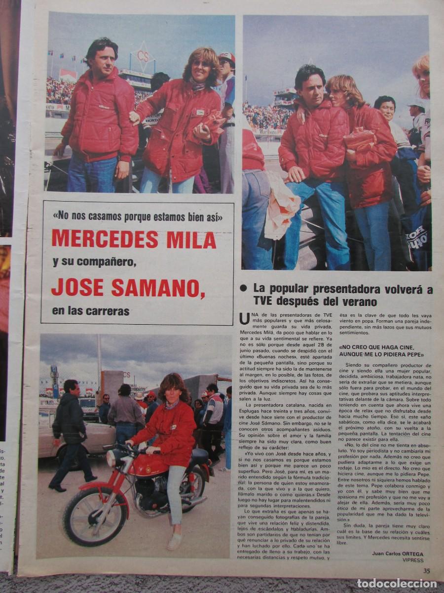 Coleccionismo de Revistas y Peri&oacute;dicos: RECORTE REVISTA SEMANA 2362 1985 MERCEDES MIL&Aacute; Y JOS&Eacute; S&Aacute;MANO