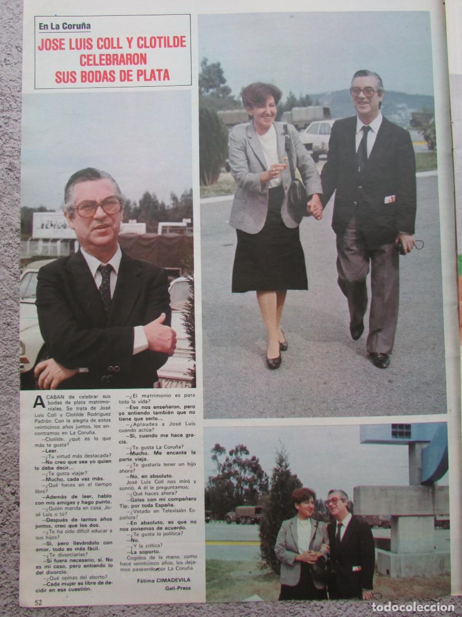 Coleccionismo de Revistas y Peri&oacute;dicos: RECORTE REVISTA SEMANA 2362 1985 JOS&Eacute; LUIS COLL