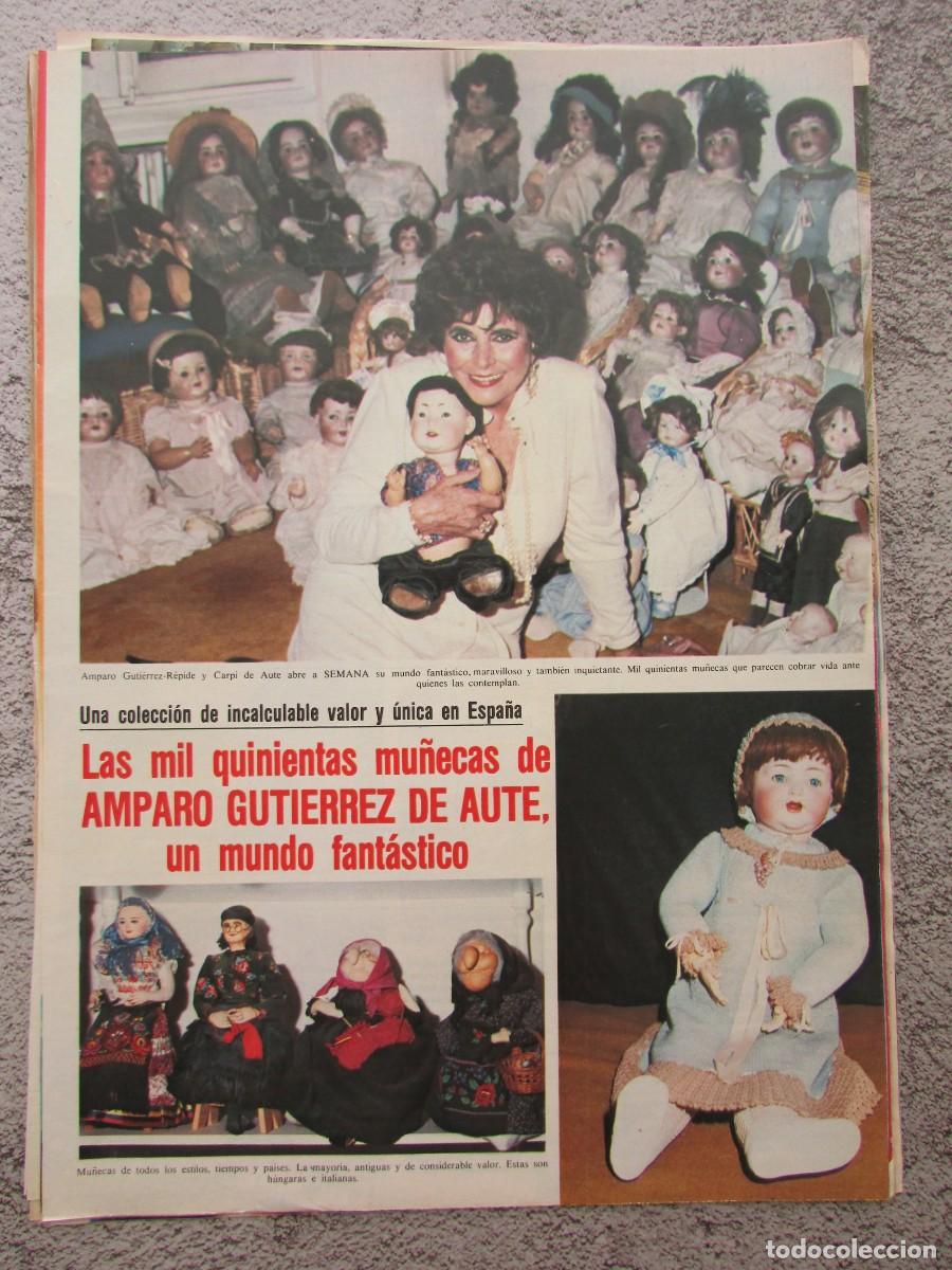 Coleccionismo de Revistas y Peri&oacute;dicos: RECORTE REVISTA SEMANA 2362 1985 AMPARO GUTI&Eacute;RREZ DE AUTE 3 P&Aacute;GS