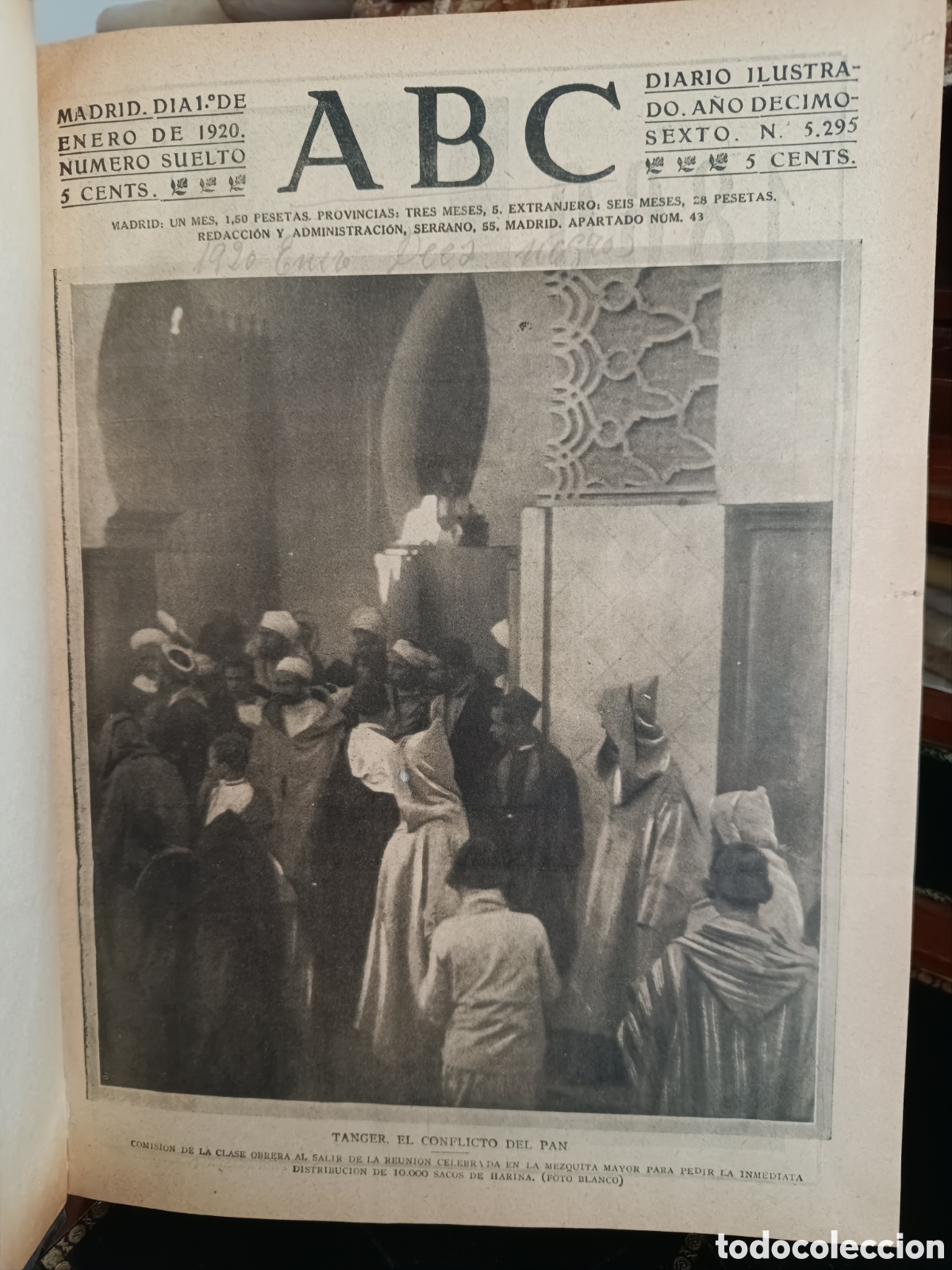 Coleccionismo de Revistas y Peri&oacute;dicos: PERIODICO ABC ENERO DE 1920, 29 PERIODICOS, TODO EL MES MENOS D&Oacute;A 25-26. EXCELENTE ESTADO