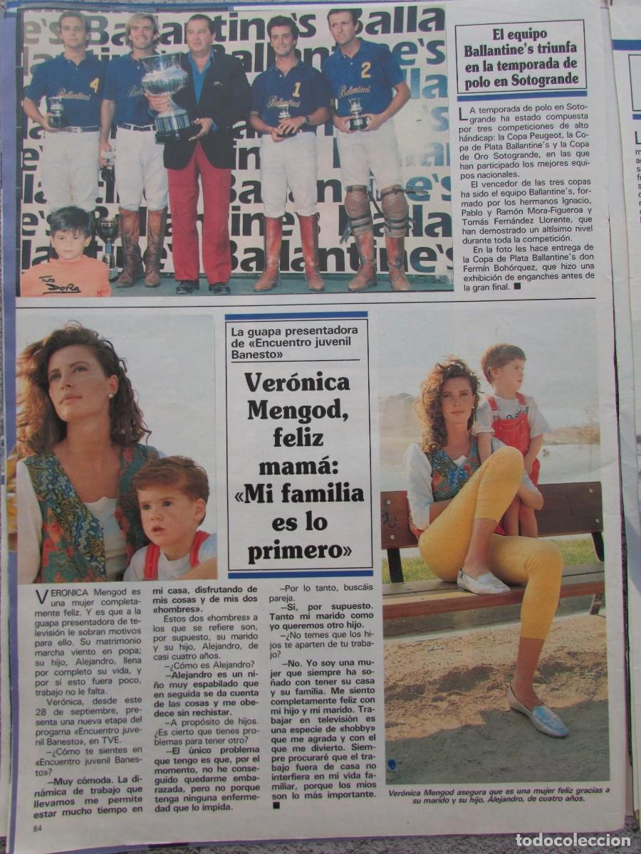 Coleccionismo de Revistas y Peri&oacute;dicos: RECORTE REVISTA SEMANA 2694 1991 VER&Oacute;NICA MENGOD