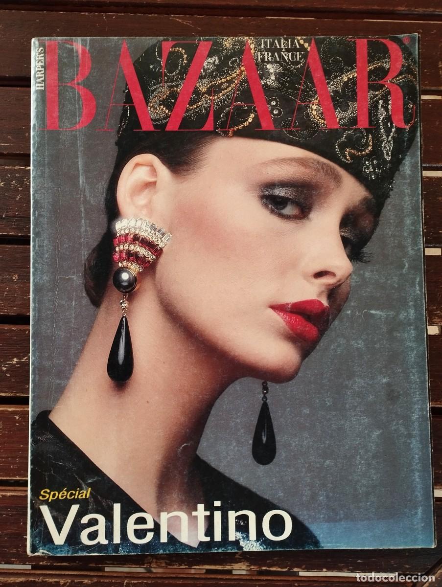 Colecionismo de Revistas e Jornais: REVISTA BAZAAR ALTA COSTURA ESPECIAL VALENTINO / 1985