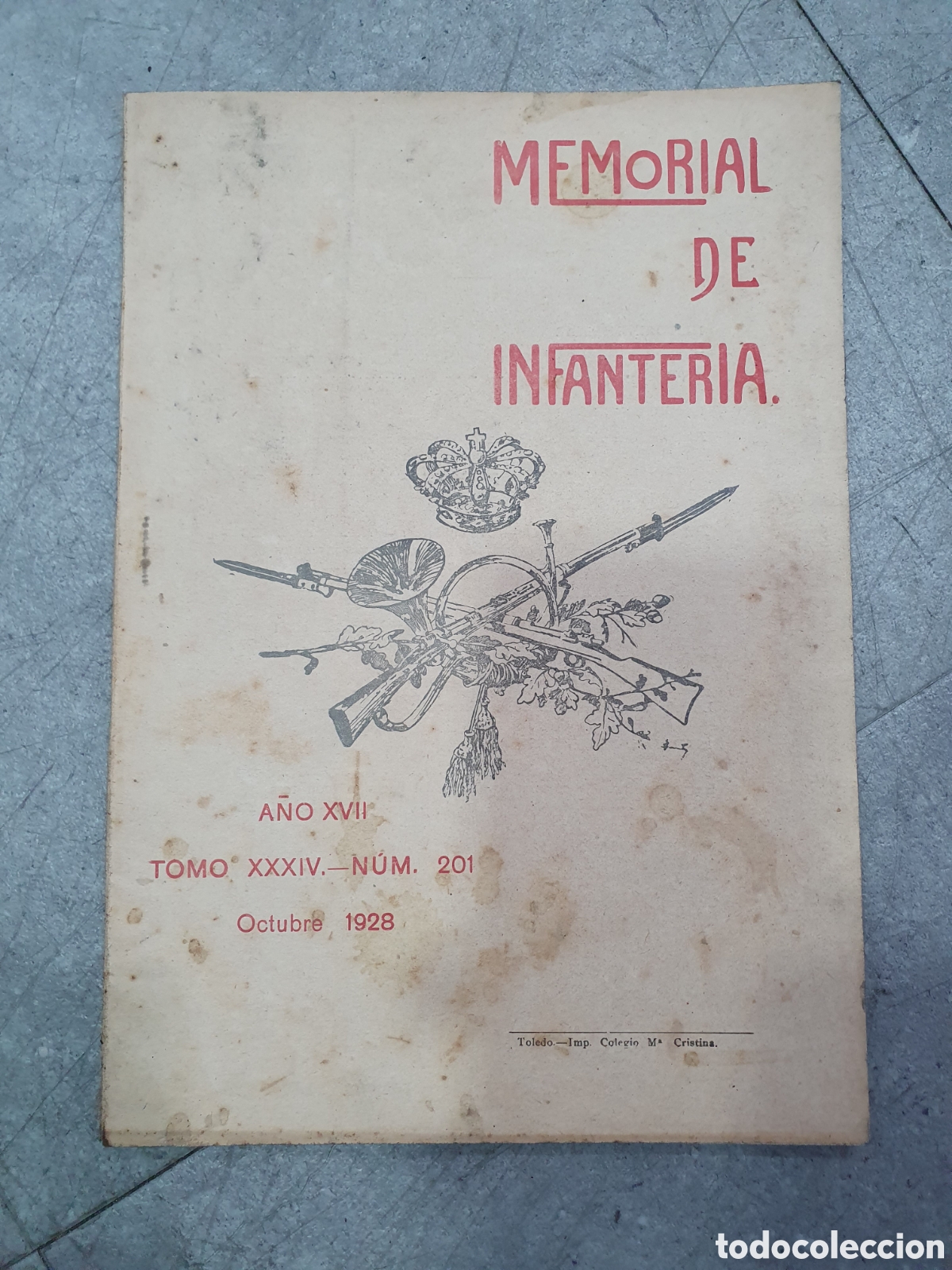 Coleccionismo de Revistas y Peri&oacute;dicos: Memorial de infanteria. Octubre de 1928.