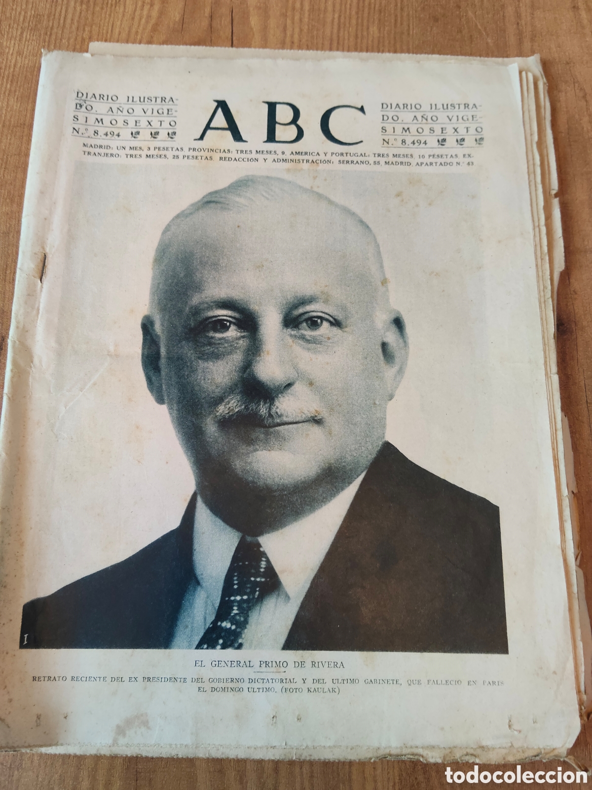 Coleccionismo de Revistas y Peri&oacute;dicos: Peri&oacute;dico ABC A&Ntilde;O 1930
