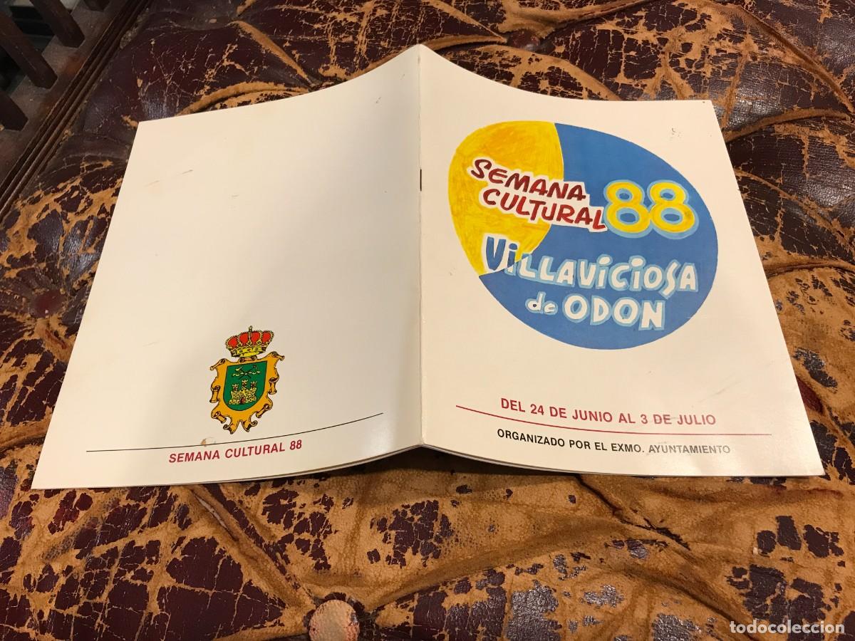 Coleccionismo de Revistas y Peri&oacute;dicos: PROGRAMA. SEMANA CULTURAL DE VILLAVICIOSA DE OD&Oacute;N. 1988