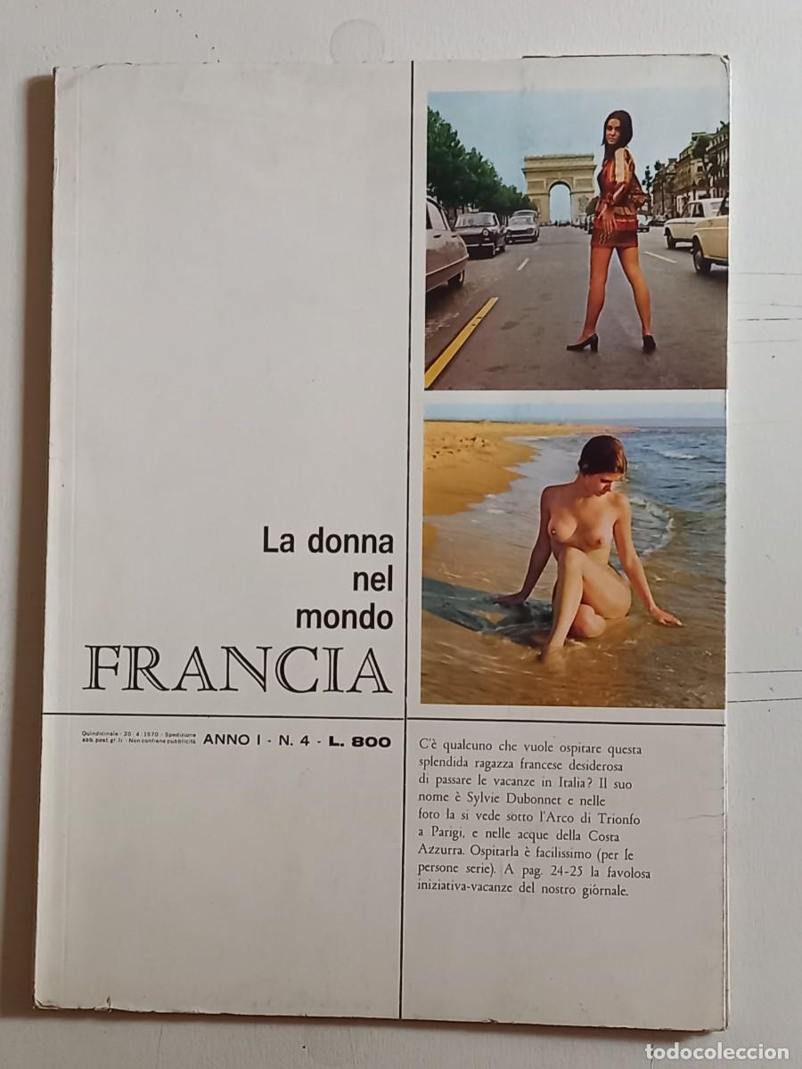 Colecionismo de Revistas e Jornais: LA DONNA NEL MONDO &rdquo; FRANCIA &rdquo; ANNO I N. 4 1970 cm. 24,5X34 PAGG.36