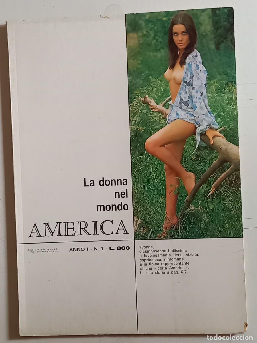 Colecionismo de Revistas e Jornais: LA DONNA NEL MONDO &rdquo; AMERICA &rdquo;ANNO I N. 1 1970 cm. 24,5X34 PAGG.36