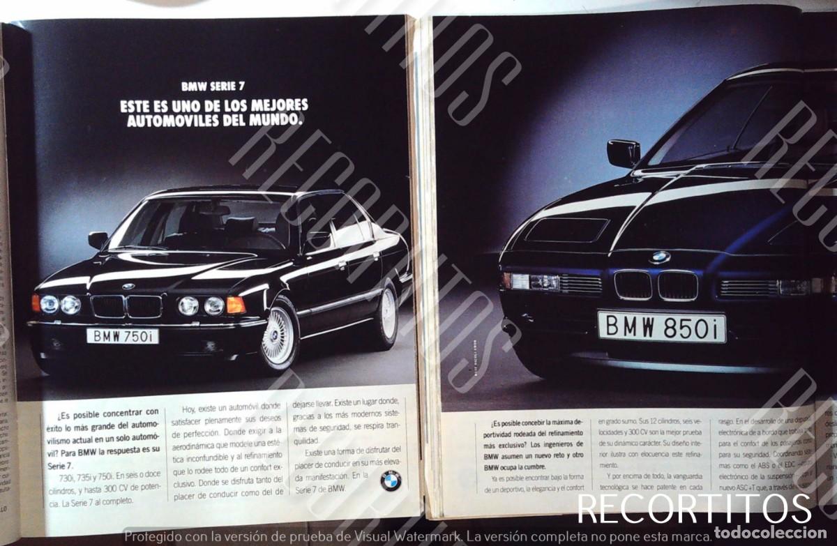 Coleccionismo de Revistas y Peri&oacute;dicos: BMW 850 I ANUNCIO PUBLICIDAD