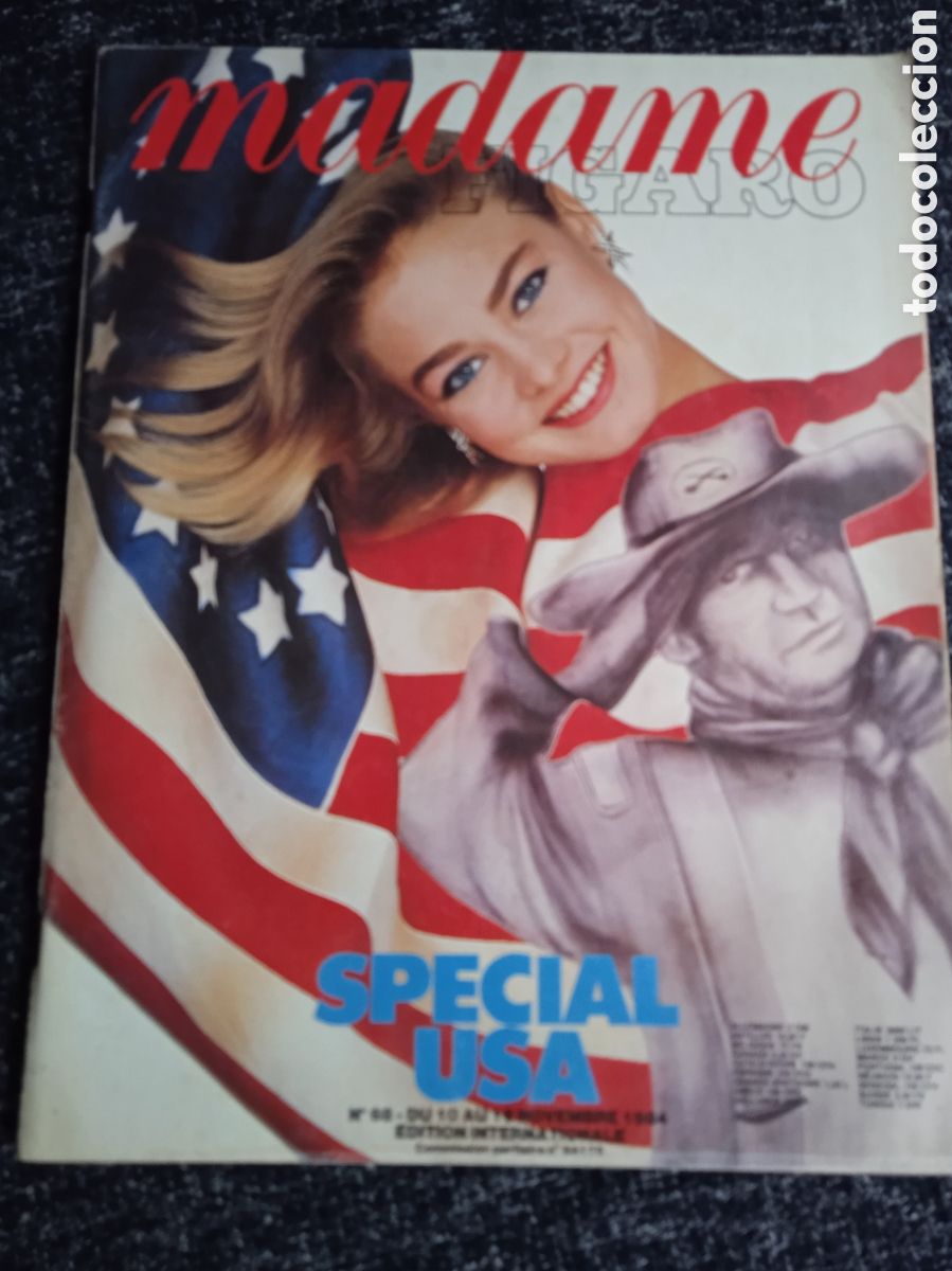 Coleccionismo de revistas y peri&oacute;dicos: Madame FIGARO mag Sophie Marceau LINDA EVANGELISTA Wendy Rossmeyer NOVIEMBRE 1984 - MODA
