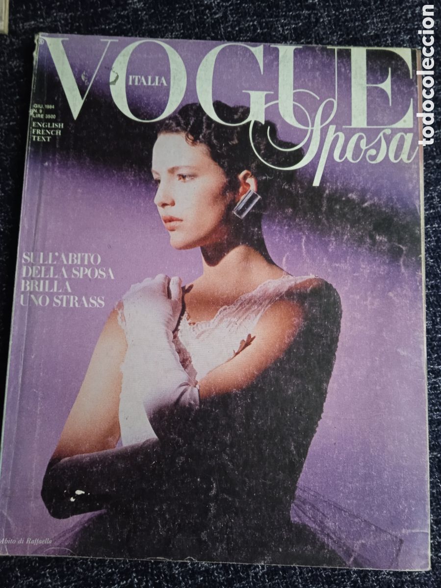Colecionismo de Revistas e Jornais: VOGUE ITALIA GIUGNO 1984 SPOSA N&ordm; 9 9 EDIZIONE CONDE NAST -MODA
