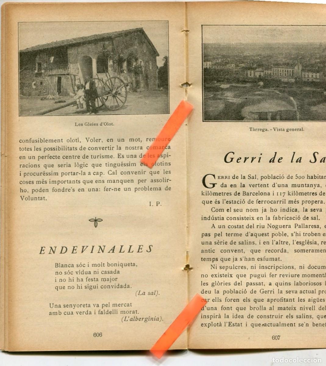 Coleccionismo de Revistas y Peri&oacute;dicos: REVISTA ANY 1936 FOTOGRAFIA DE TARREGA GERRI DE LA SAL