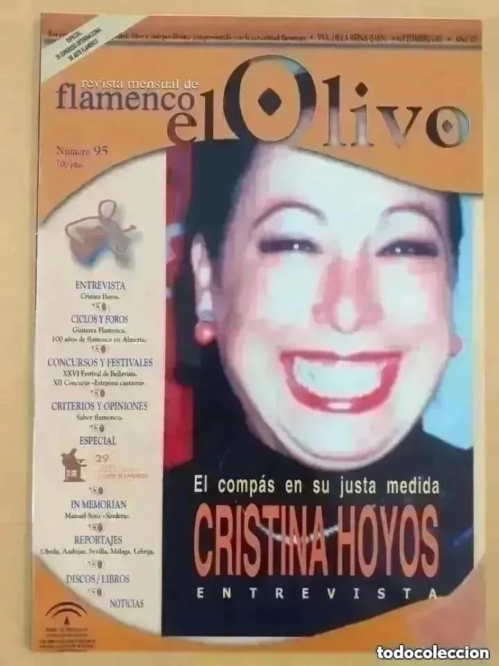 Coleccionismo de Revistas y Peri&oacute;dicos: REVISTA FLAMENCO EL OLIVO NUM 95 CRISTINA HOYOS