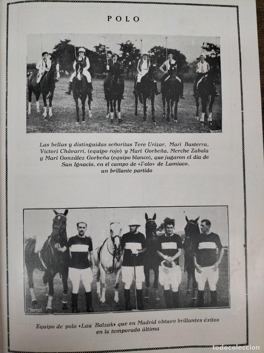 Colecionismo de Revistas e Jornais: CAMPO POLO LAMIACO URIZAR BASTERRA CHAVARRI ZABALA / EQUIPO POLO LAU BALZAK HOJA REVISTA A&Ntilde;O 1930