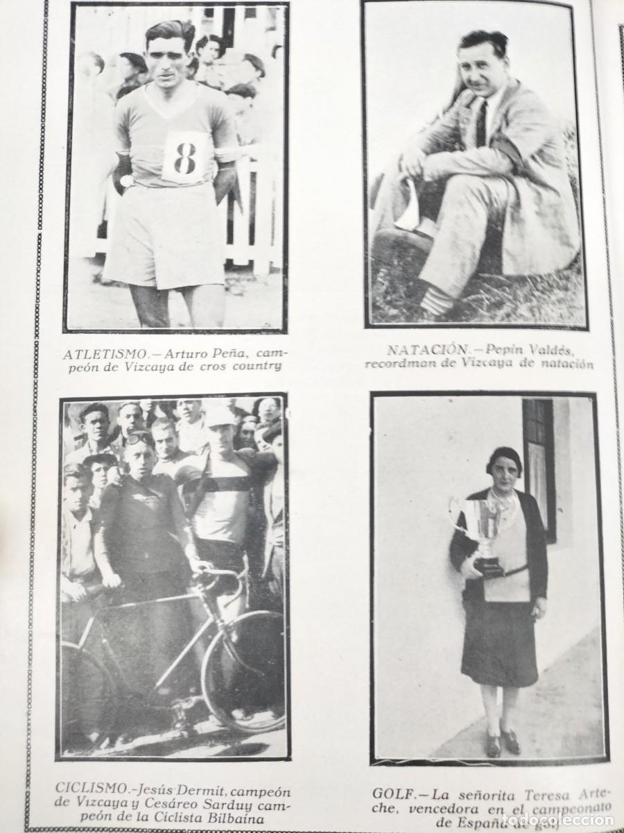 Collection Magazines and Newspapers: ARTURO PE&Ntilde;A PEPIN VALDES JESUS DERMIT TERESA ARTECHE CAMPEONES VIZCAYA HOJA REVISTA A&Ntilde;O 1930