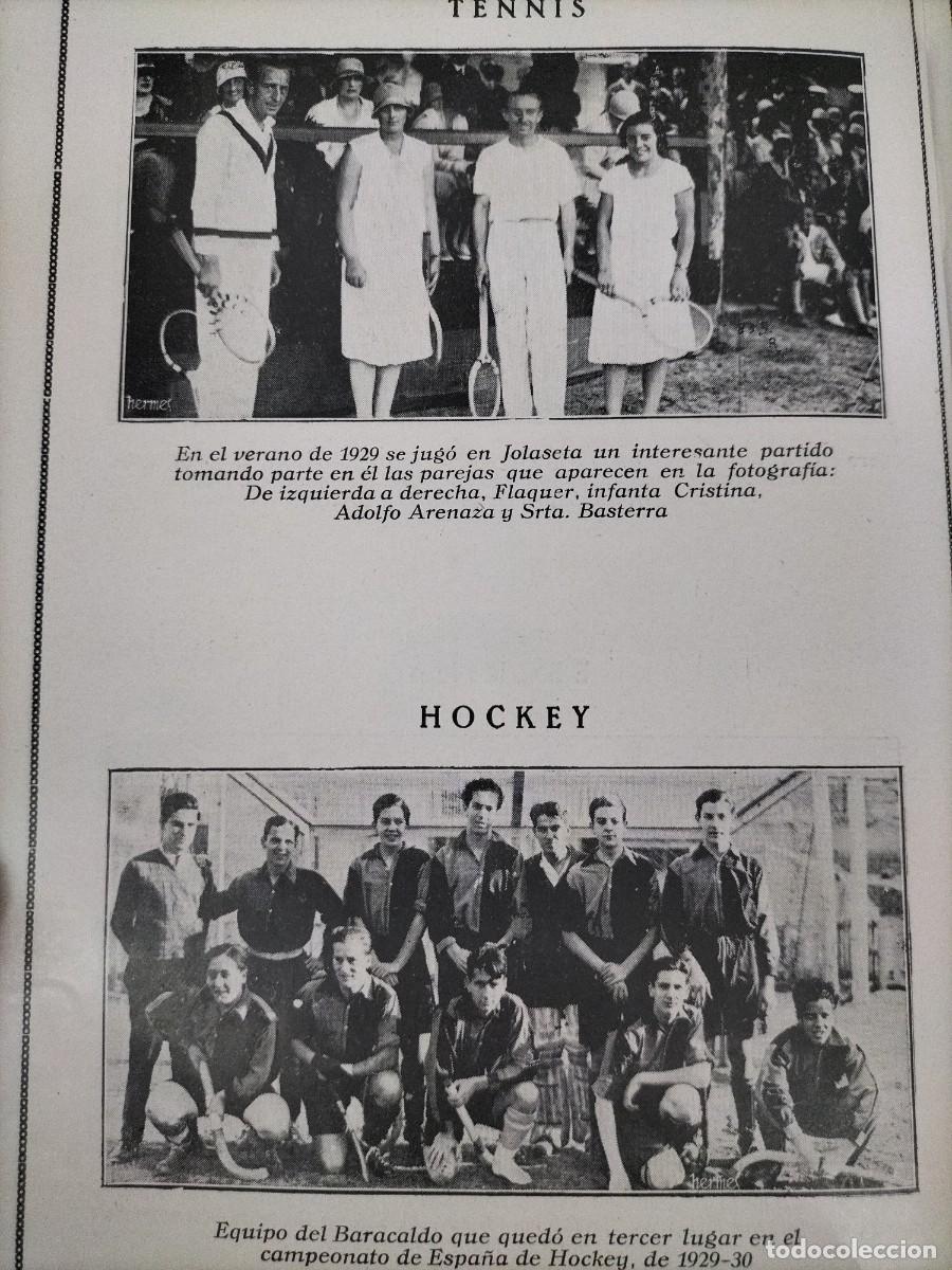 Sammeln von Zeitschriften und Zeitungen: HOCKEY EQUIPO DEL BARACALDO 3 LUGAR CAMPEONATO ESPA&Ntilde;A TENNIS EN JOSALETA HOJA A&Ntilde;O 1930