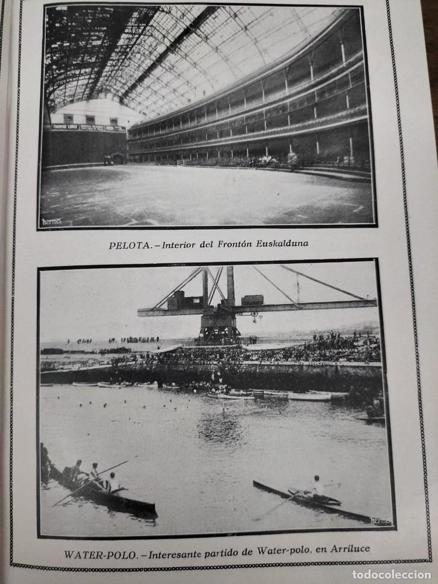 Colecionismo de Revistas e Jornais: PELOTA INTERIOR FRONTON EUSKALDUNA WATER POLO EN ARRILUCE HOJA A&Ntilde;O 1930
