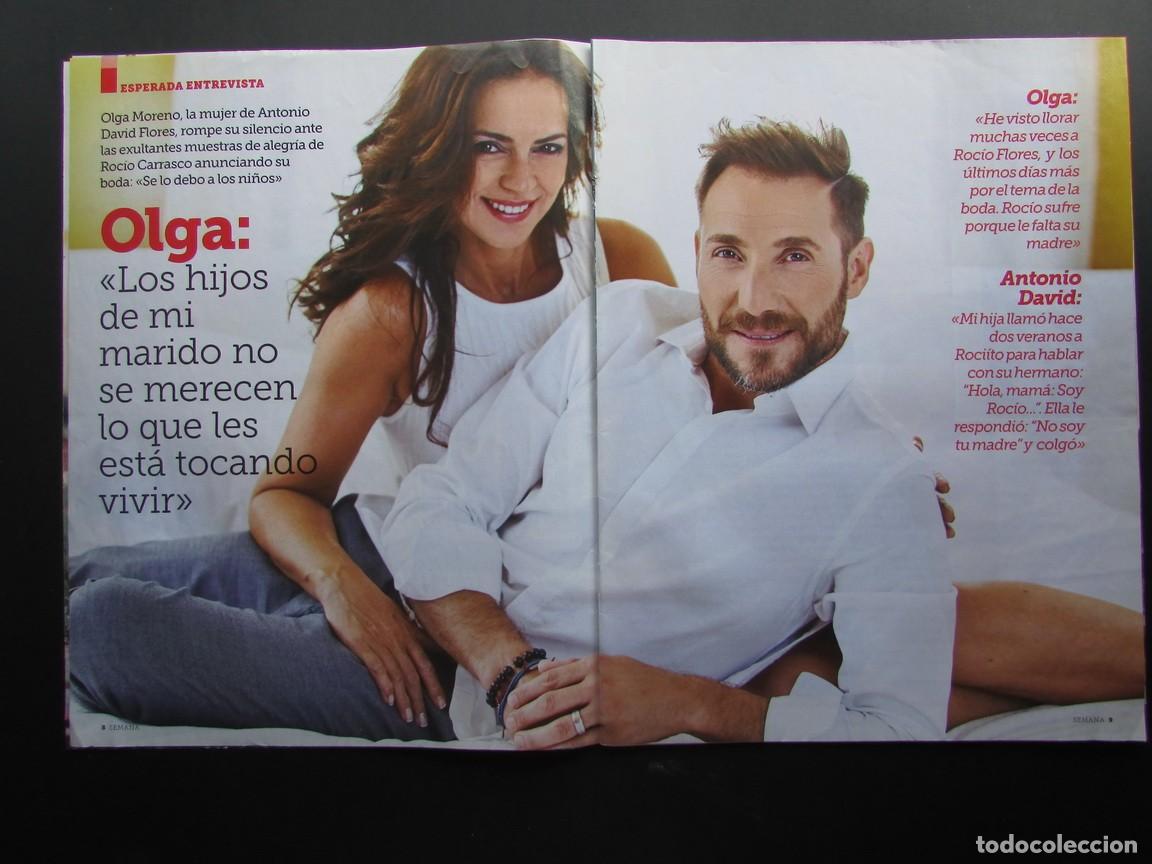 Coleccionismo de Revistas y Peri&oacute;dicos: RECORTE REVISTA SEMANA OLGA MORENO Y ANTONIO DAVID FLORES 17 P&Aacute;GS