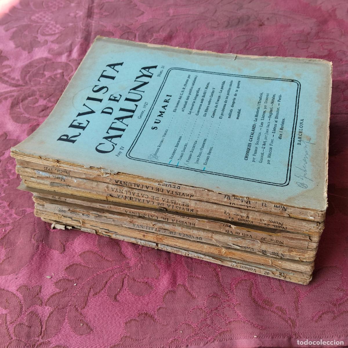 Coleccionismo de revistas y peri&oacute;dicos: Lote revista de Catalunya N&ordm;31 32 33 34 35 36 37 38 39 40 41 42 any IV 1927 revistas antiguas