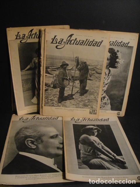 Coleccionismo de revistas y peri&oacute;dicos: revista la actualidad - lote de 12 n&ordm; , a&ntilde;o 1910