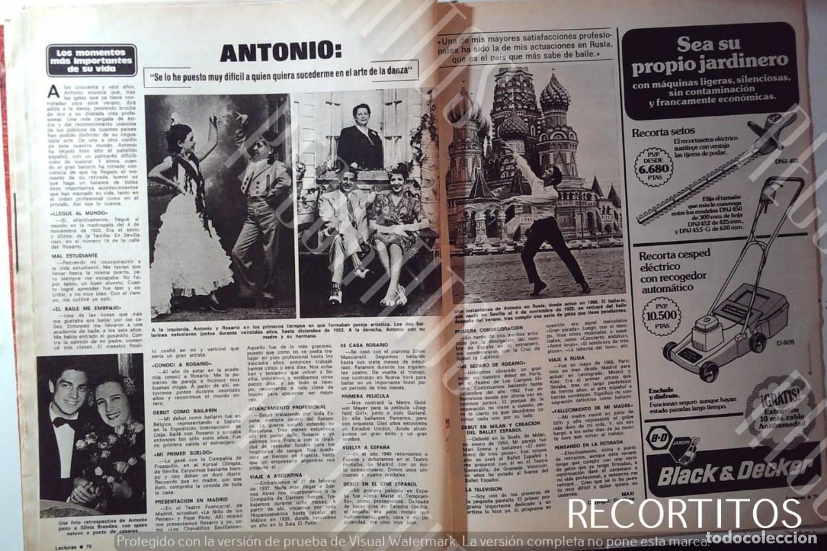 Coleccionismo de Revistas y Peri&oacute;dicos: ANTONIO EL BAILARIN MEMORIAS EN RUSIA