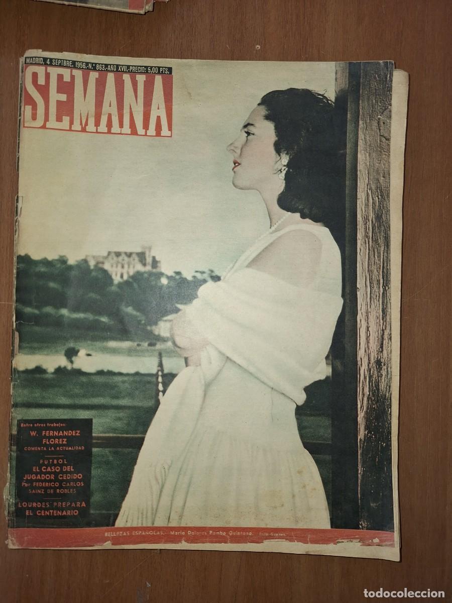 Coleccionismo de Revistas y Peri&oacute;dicos: REVISTA SEMANA, N&Uacute;MERO 863, 04/09/1956.