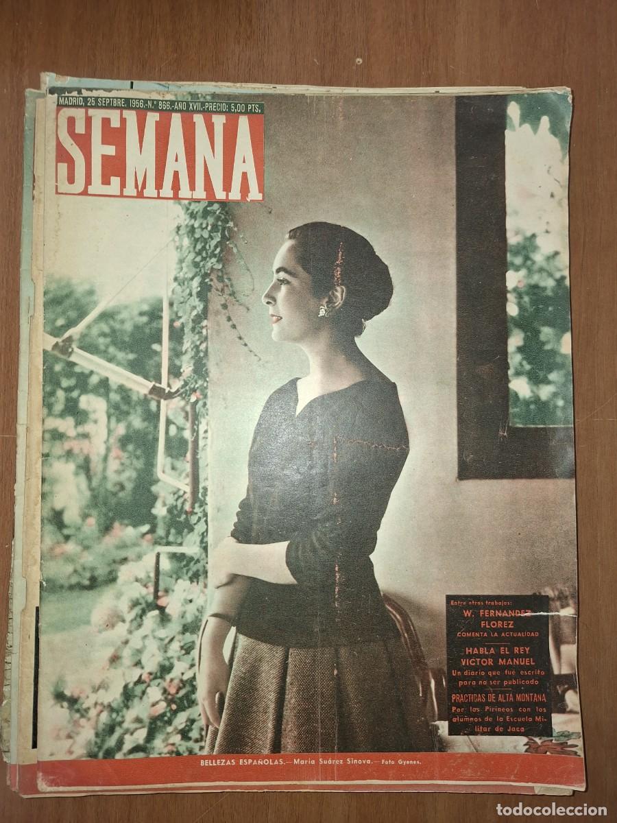 Coleccionismo de Revistas y Peri&oacute;dicos: REVISTA SEMANA, N&Uacute;MERO 866, 25/09/1956