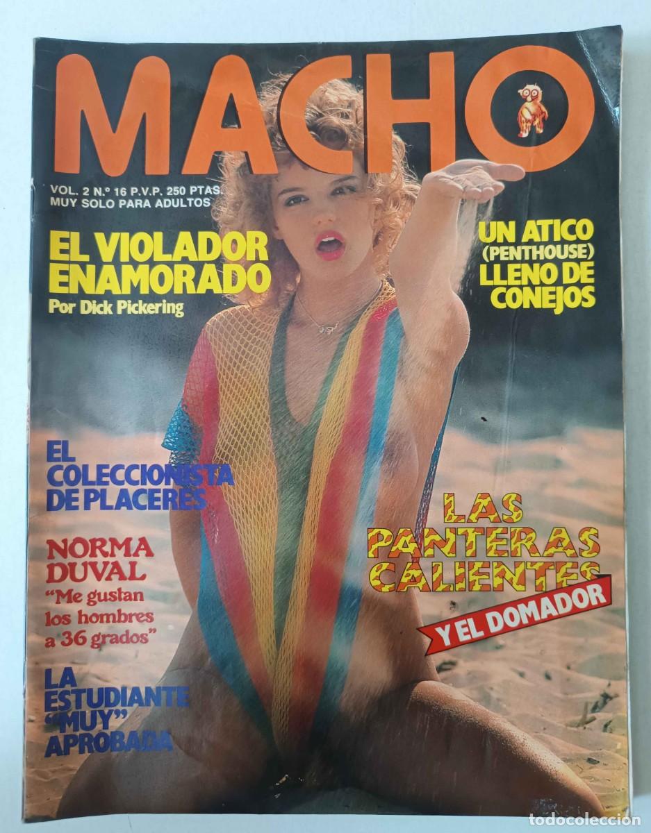 Collection Magazines and Newspapers: Revista MACHO 16 Norma Duval Manolo Royo de Vega Sala de Fiestas Salambo Raquel Evans Lynn Endersson