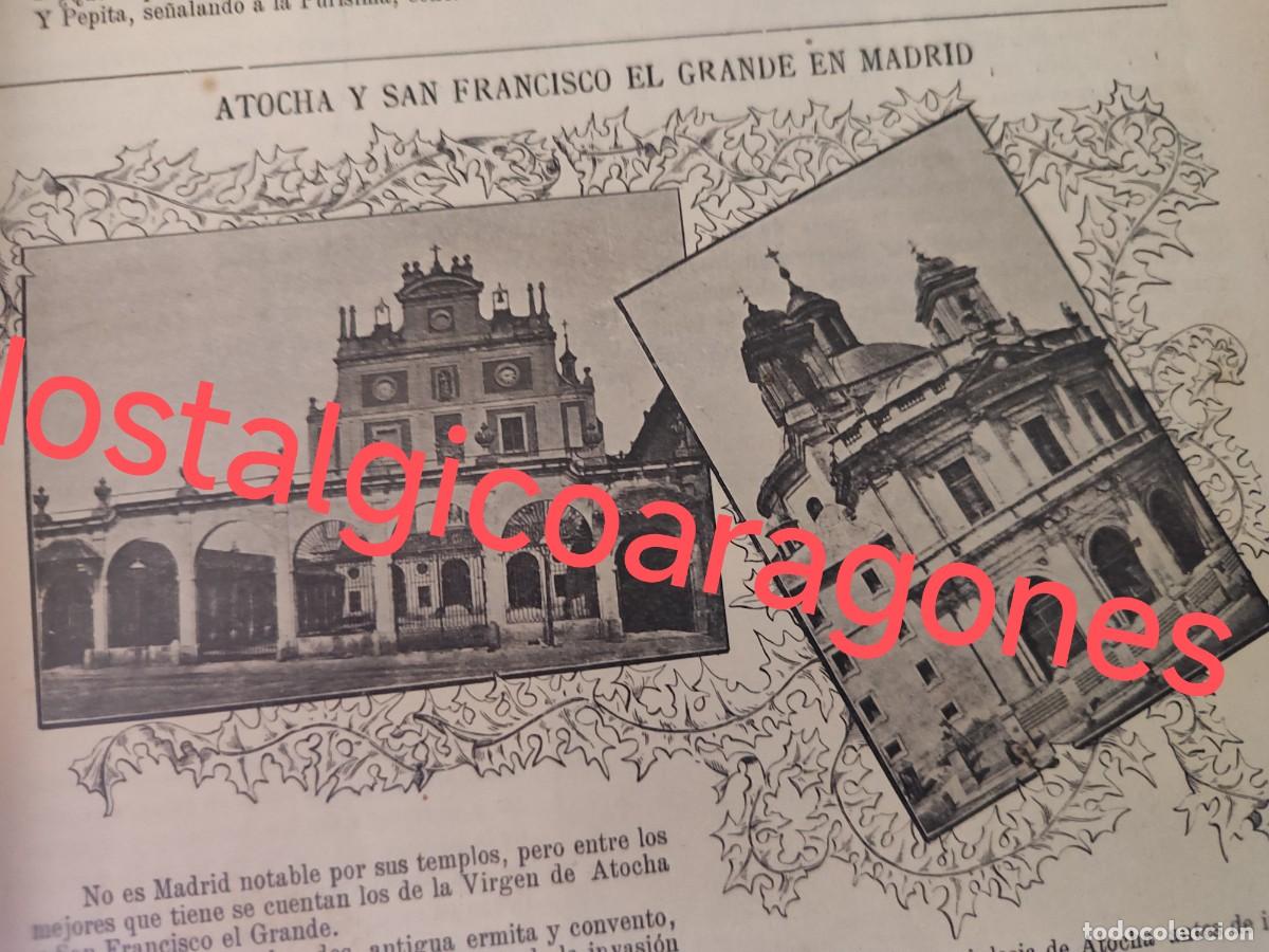Collectionnisme de Revues et Journaux: Virgen Atocha y San Francisco el Grande Madrid foto revista principio siglo XX 190B