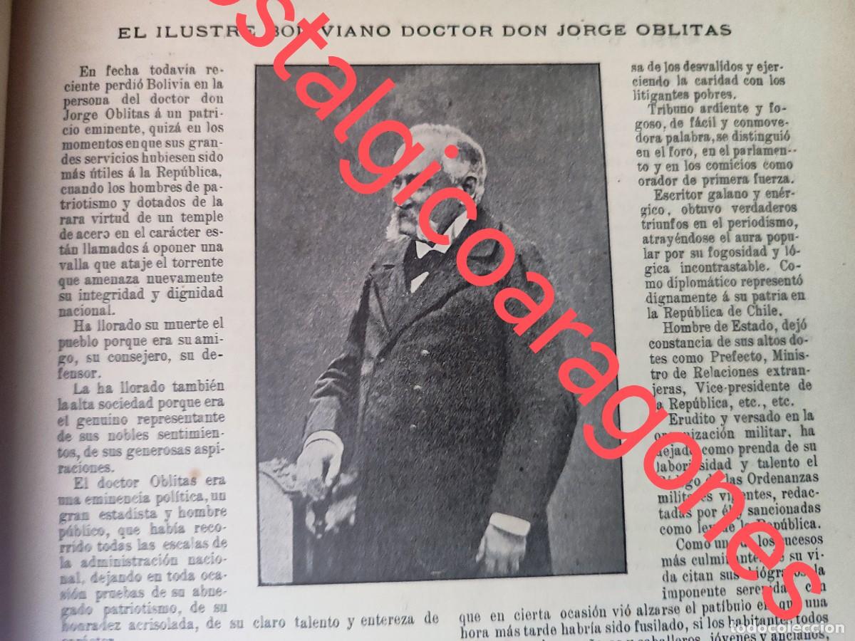Collectionnisme de Revues et Journaux: Jorge Oblitas de Bolivia foto revista principio siglo XX 190B